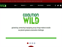 Tablet Screenshot of coalitionwild.org